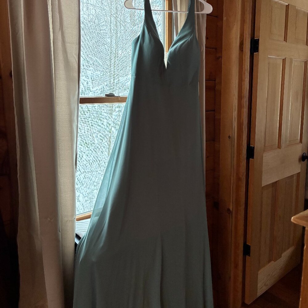 Sorella Vita eucalyptus formal bridesmaid dress